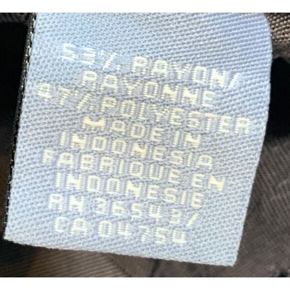 Reaction Kenneth Cole Camp Shirt Short Sleeve Collared Chest Pocket Button Up Lg - Picture 10 of 10